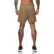 Joggers Shorts Men 2 in 1 Short Pants Gyms Fitness Bodybuilding Shorts Workout Quick Dry Beach Shorts Male Summer sports shorts