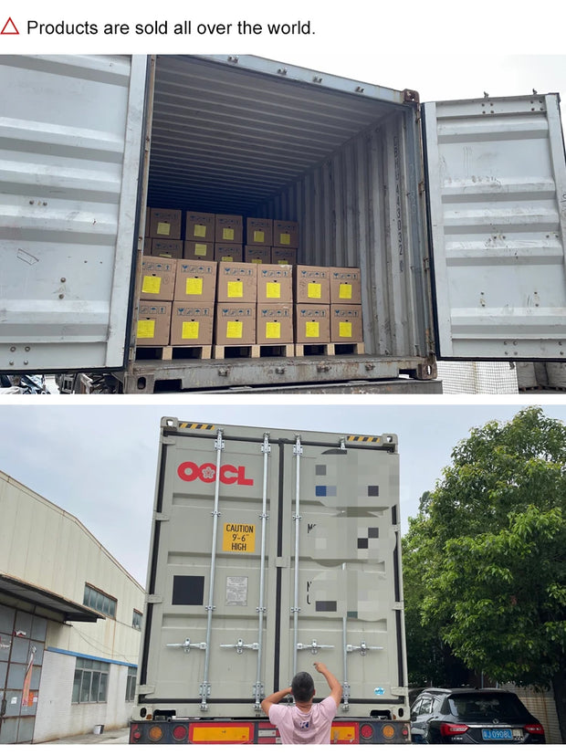 Shipping container filled with boxes ready for export, showcasing international shipping logistics.
