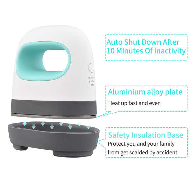 Mini Heat Press Machine T-Shirt Printing Easy Heating Transfer Press Iron Machines for Clothes Bags Hats Pads Blanket Leather