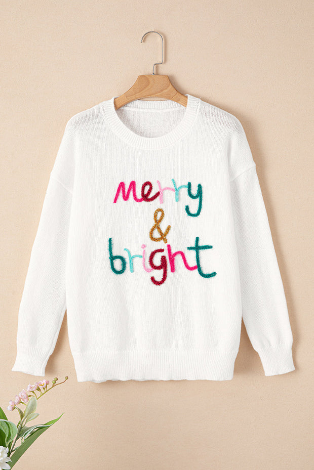 Selah Merry & Bright Round Neck Casual Sweater-3