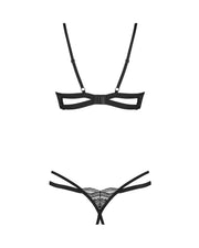 Sexy Open Cup & Crotchless Panty 2 Piece Lingerie Set Obsessive Nutris-4