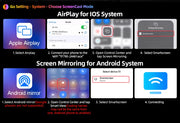 Step-by-step guide for AirPlay on iOS and screen mirroring on Android devices with Smartscreen.