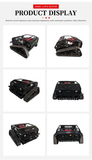 Customized remote-controlled robot lawn mower 550mm fully automatic lawn trimmer four-wheel drive