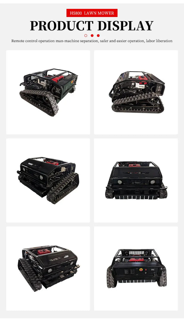 Customized remote-controlled robot lawn mower 550mm fully automatic lawn trimmer four-wheel drive