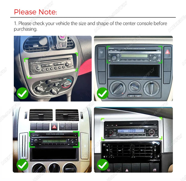 NaviFly 6.86" Touch Screen 1 Din Car Stereo Multimedia Player Wireless CarPlay Android Auto Universal 1DIN MP5 Player FM Radio