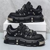 Women's Platform Sneakers – Casual Leather, Summer Sport Style