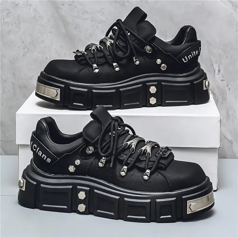 Women's Platform Sneakers – Casual Leather, Summer Sport Style