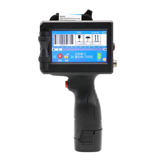 12.7mm 25.4mm Label Printer Handheld Inkjet Printer QR Bar Batch Code Date Number Logo Expiry Date Coding Machine Portable