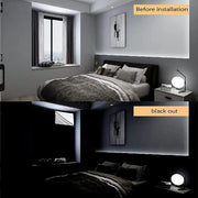 Removable 100% Light Blocking Darkest Window Cloth DIY Total Blackout Glass Privacy Darkening Window Tint Black Window Sticker