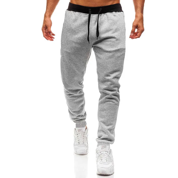 Men's Athletic Trainning Joggers Casual Loose Fit Sweatpants Spring Fall Fleece Lined Pants Elastic Waist Drawstring Trousers