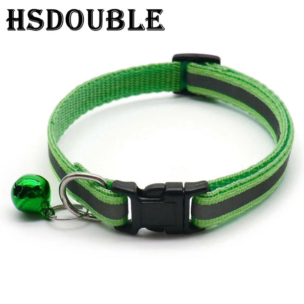 Reflective Pet Collars with Bells, 2-Pack
