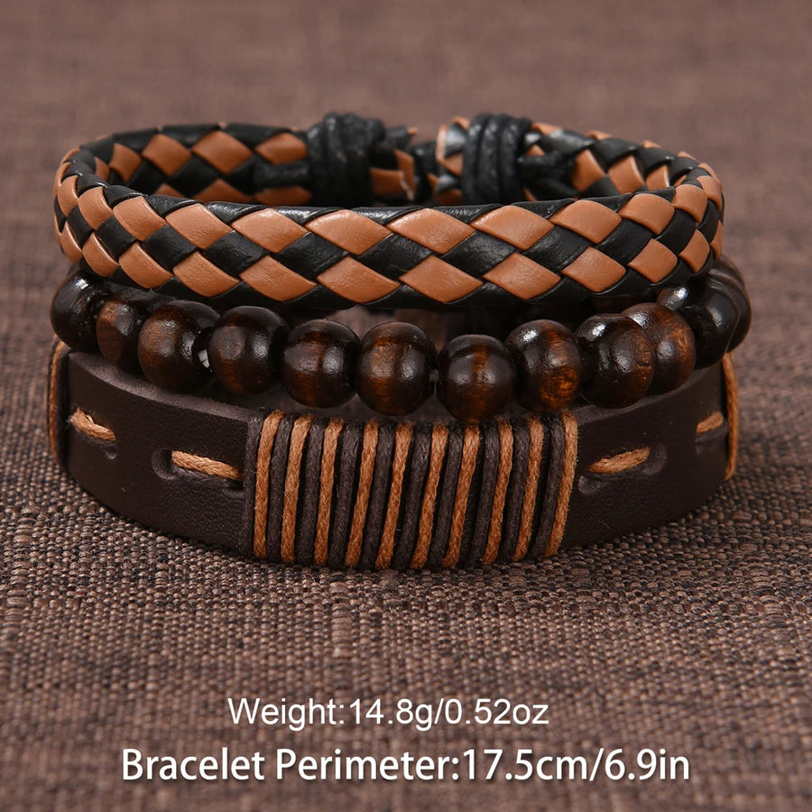 Men’s Hip-Hop Style Quartz Watch & Bracelet Set