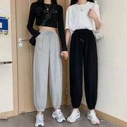 Joggers Sports Pants New Hip Hop Running Pants Drawstring Women Lady Girls Sweatpants Comfortable Oversized Female Streetwear Tr