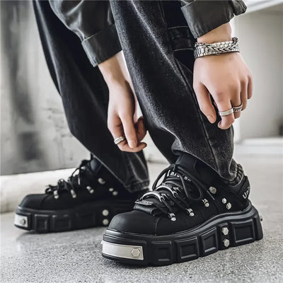 Women's Platform Sneakers – Casual Leather, Summer Sport Style