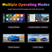 Vtopek Carplay screen showcasing multiple operating modes including Carplay and camera options.