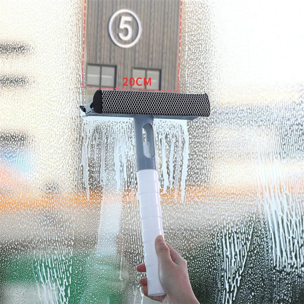 3 in 1 Spray Scrape Wipe Window Squeegee Glass Cleaner Window Wiper Scraper Cleaning Shower Squeegee for Household Cleaning Tool
