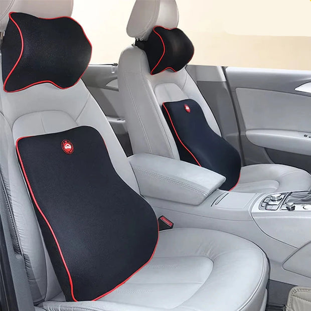 Memory Foam Car Neck and Back Pillow