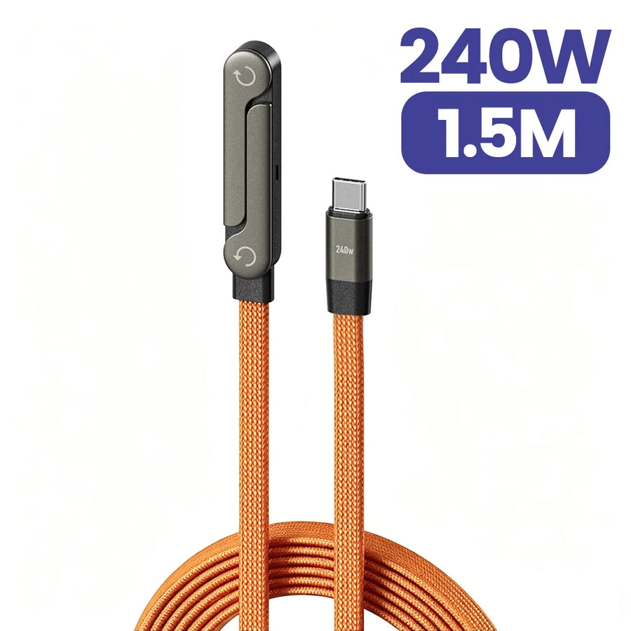 240W USB-C Fast Charging Cable – compatible with USB-C phones