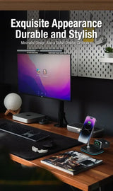 3-in-1 Wireless Charging Station – Fast Charge Phone, Watch & Earbuds