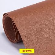 Self-adhesive Leather Repair Patch Wear-resistant Litchi Stria Leather Bed Sofa Seat Chair Fix Black Leather Sticker 250X137CM