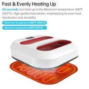 Handheld Heat Press Machine 9''x9''  Iron Press Fast Heat Up Adjustable Temperature and Timer Auto Shutdown Safety Function