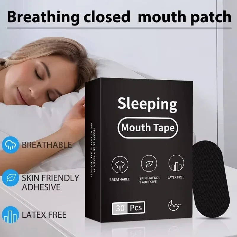 Mouth Tape for Sleeping – Anti-Snoring Strips, Hypoallergenic Gentle Sleep Tape for Nasal Breathing (30/60/90/300 Pcs)