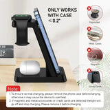 3-in-1 Wireless Charger – Desktop Charging Stand for iPhone, iWatch & Earbuds