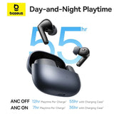 Wireless earbuds with charging case – 55-hour total playtime, day-and-night battery life