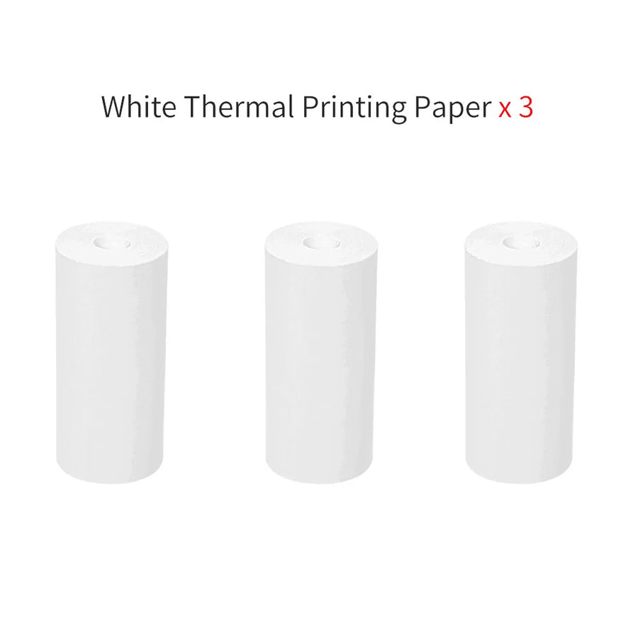 Mini Portable Printer Thermal Paper HD 57*25mm Universal Self-adhesive Roll Paper Label Sticker For Phone Printing Picture Photo UpTrend Deals