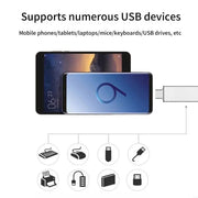USB 3.0 3 Port USB Hub 2.0 Multi Type-C Ultra Slim Splitter Hub Power Adapter Multiple Expander USB 3.0 2.0 Hub For PC Xiaomi