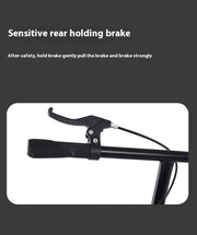 Adult Handbrake Scooter For Teens To Work Big Wheel Two-wheel Foldable Urban Campus Mobility Scooter Hot New