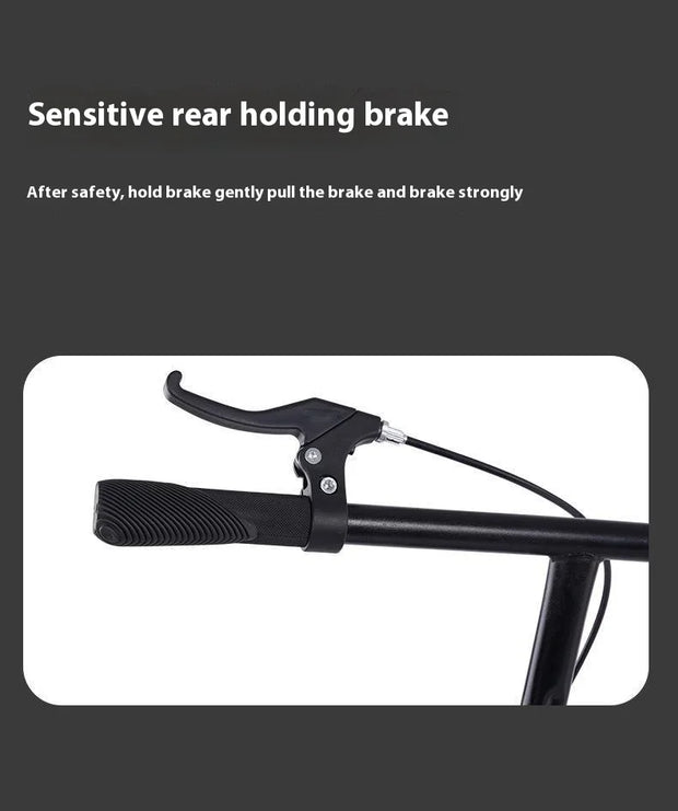 Adult Handbrake Scooter For Teens To Work Big Wheel Two-wheel Foldable Urban Campus Mobility Scooter Hot New