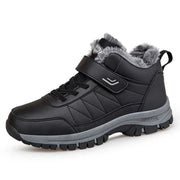 Winter Boots for Men New Waterproof PU Leather Warm Snow Ankle Boots Outdoor Warm plush Non-slip Work High-top Casual Shoes