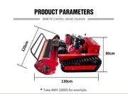 Customized Track-type All-terrain Zero-turn Remote-controlled Lawn Mower High Efficiency and Energy Saving