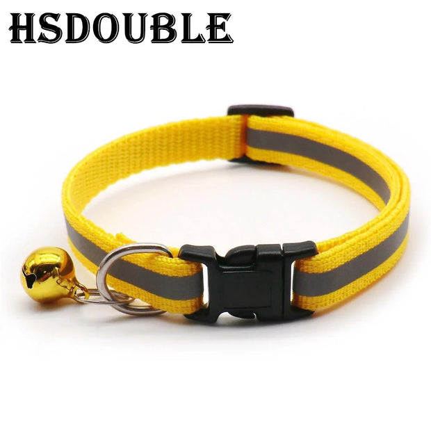 Reflective Pet Collars with Bells, 2-Pack