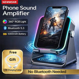 Magnetic Induction Bluetooth Speaker Phone Stand – Portable Wireless with Holder