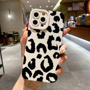 Leopard Design Camera Protective Phone Case for iPhone 16 Cases iPhone 17 Air 15 14 13 12 11 Pro Max 16E XS XR X 7 8 Plus Cover