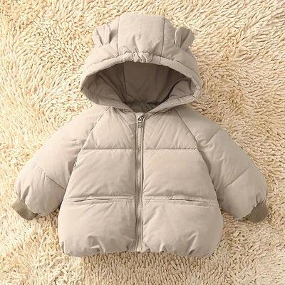 Kids Winter Down Jacket New Snow Wear Coats Thicken Warm Girls Boys' Cotton Clothes Chidlren Hooded Parkas 1-6 Years