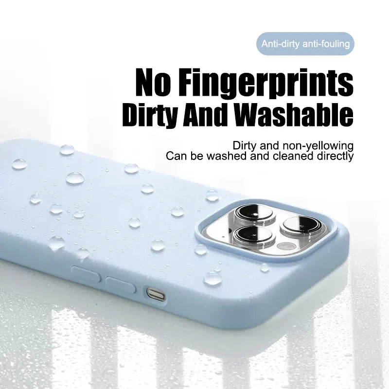 Shockproof Phone Case for iPhone 11-17 Pro Max, Plus and Air, Matte TPU