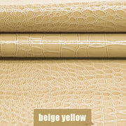 Alligator Pattern Self Adhesive Leather Repair Patch for Car Interior Faux Crocodile Texture Sofa Furniture Renovation Stickers