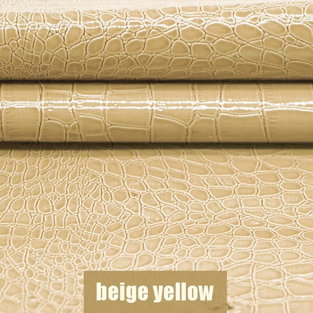Alligator Pattern Self Adhesive Leather Repair Patch for Car Interior Faux Crocodile Texture Sofa Furniture Renovation Stickers