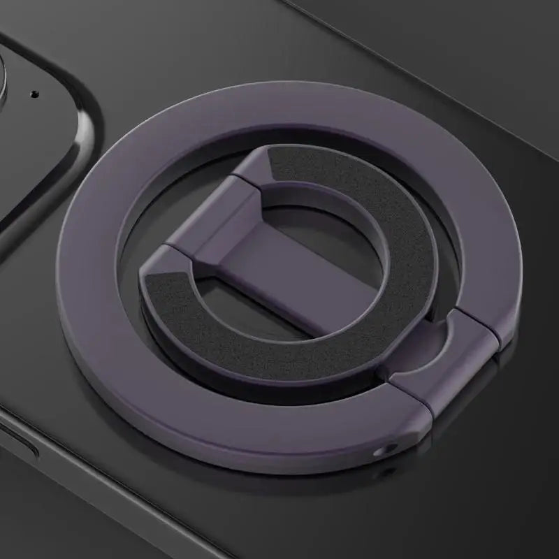 Magnetic Phone Stand – Double-Sided Ring Holder, Folding Desktop Bracket, 360° Rotation