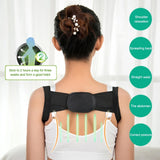 Adjustable Posture Corrector – Back Support Shoulder Belt, Straightens Spine, Corrects Posture
