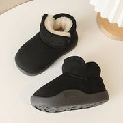 Winter Snow Boots For Children PU Leather Waterproof Kid's Plush Boots Thick Warm Cotton Shoes For Kids Boy's Girl's Warm Boots
