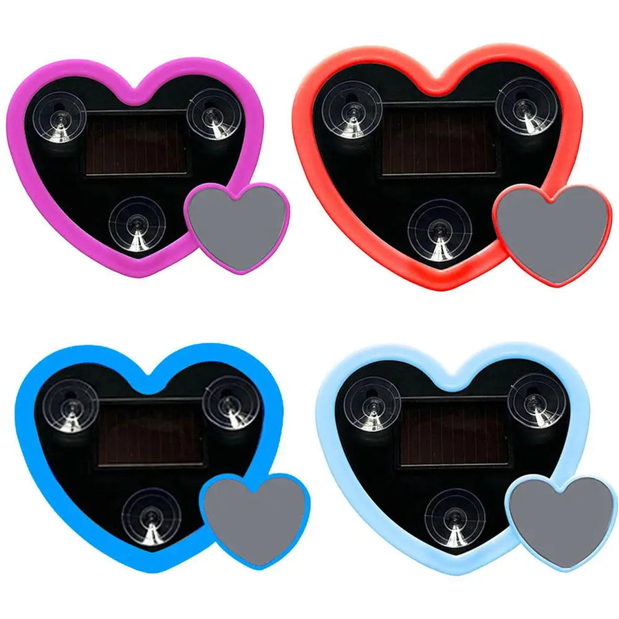 Solar Powered Car Neon Light – Heart-Shaped, Triangular Windows