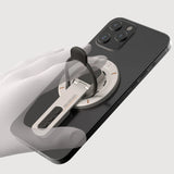 MagSafe Phone Grip Stand – 3-in-1 Magnetic Finger Ring Holder, Double-Sided Magnet