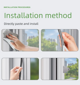 Three-step installation method for self-adhesive sealing strips