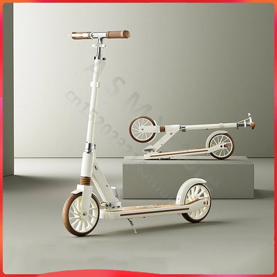 Children's Scooter, Foldable Bicycle, Large Children's Sliding Wheel, Campus Adult Two Wheel Scooter 5-15 years old