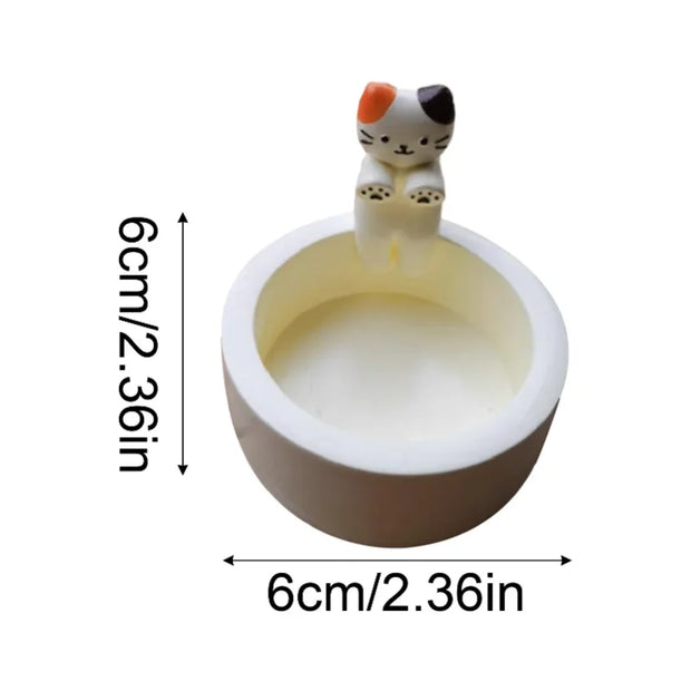 Cute Kitten Aromatherapy Candle Holder