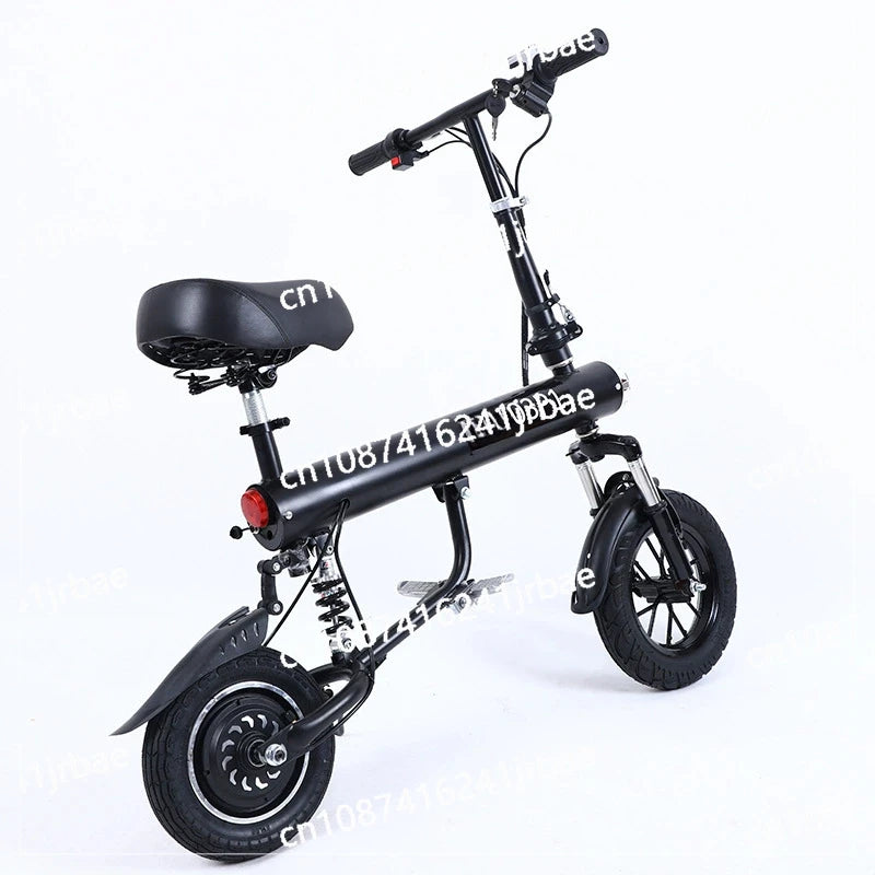 Folding electric scooter front view
